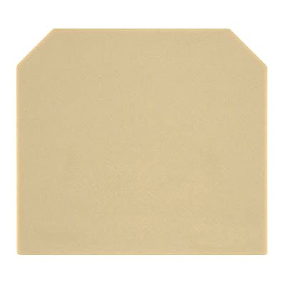 Abschlussplatte (Klemmen), 40x1.5mm, beige