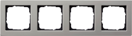 Abdeckrahmen 4f Gira E2 Edelstahl