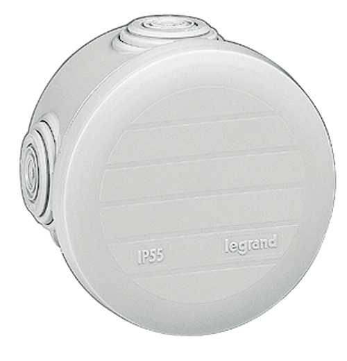 Abzweigdose Plexo, Rund, D=70xTiefe 45 mm, IP 55, 4 Membran