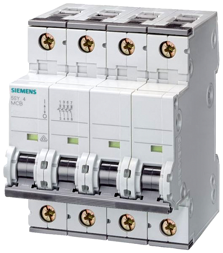 Siemens 5SY6616-7 LS-Schalter 6kA 3+N-pol C16