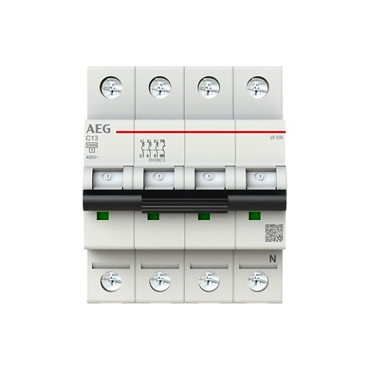 EN103NC13 Miniature Circuit Breaker - 3+NP - C - 13 A