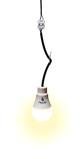 Baustellenbirne LED mit Anschlusskabel 9W 2700K, 900lm