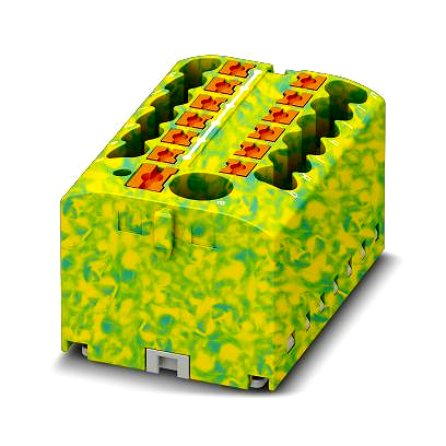 Verteilerblock PTFIX 6/12X2,5GNYE