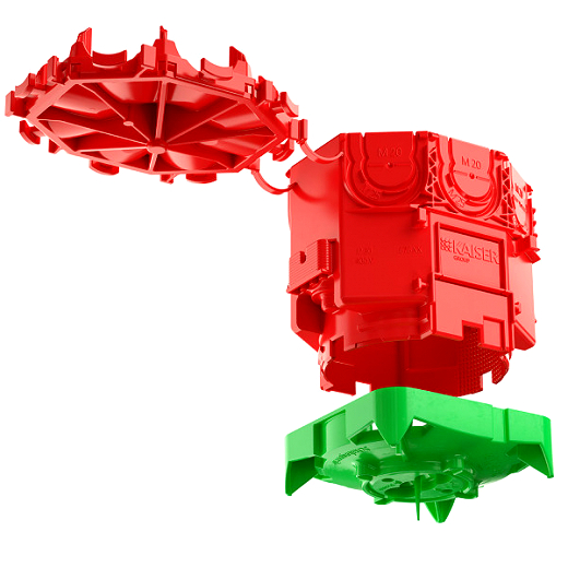 Betonbau B1 Decken-Verbindungsdose Auslass.  35 mm
