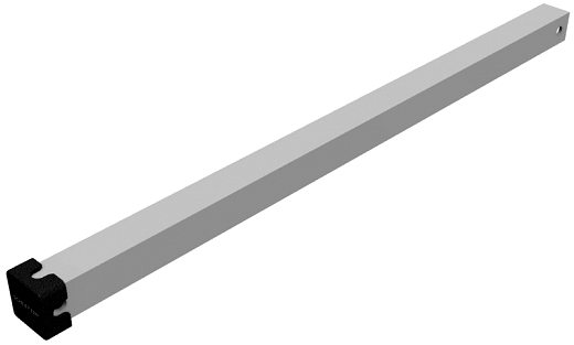 Strebe mit Endkappe 613mm