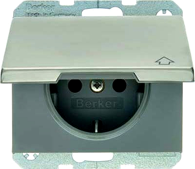 K.5 SSD mit Klappdeckel estahl BERKER 47517204