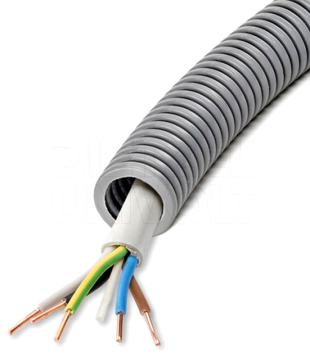 FXP-READY vorverdrahtet, �20mm grau Ym-J 5X1,5mm� 50m