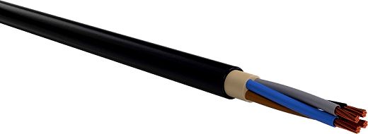 E-YY-O 4X16RM Erdkabel Schwarz Eca KABEL-LEITUNGEN 1m Schnitt