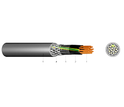 YSLCY-JZ 4X4 GR PVC-Steuerltg.Cu-gesch. Eca 50m