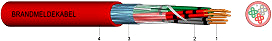 Brandmeldeanlagenkabel Rot JB-Y(ST)Y 2X2X0,8 BMK 100m