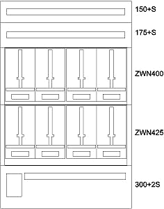 Unterputz-Zaehlerverteiler OOE, S BP-U-3S-EN-1000/15-8Z