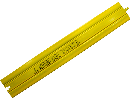 PE-Kabelabdeckplatte, gelb, 150x1000 mm, Achtung Kabel 10 Stck