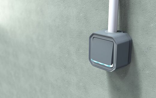 Legrand 069712L Plexo New FRAP Wechselschalter Kontroll 10 AX, Steckklemmen, IP 55, IK 08, Grau