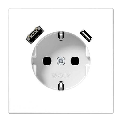 SCHUKO-Steckdose mit USB Typ AC