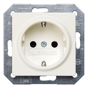 Siemens 5UB1518 Delta I-Sys.Steckdose+Berhrungs. titanweiss