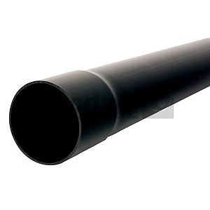 PIPELIFE KSR75/3 Kabelschutzrohr aus PVC starr, 3m, schwarz 75mm