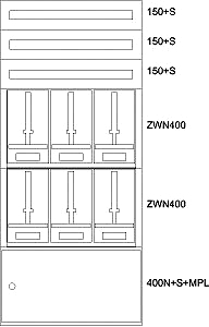 EATON BP-U-3S-NN-800/17-6Z Unterputz-Zaehlerverteiler Niedersterreich 138051