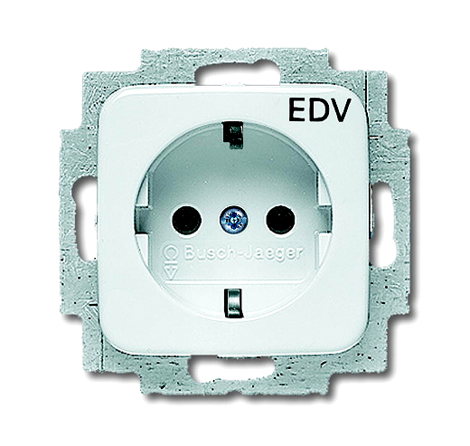 Busch & Jaeger 20 EUC/DV-214 SCHUKO� Steckdosen-Einsatz Mit Aufd