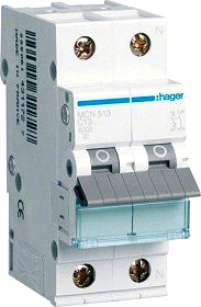 Hager MCN513 LS-Schalter 6KA,C,1+N,13A,anflanschbar