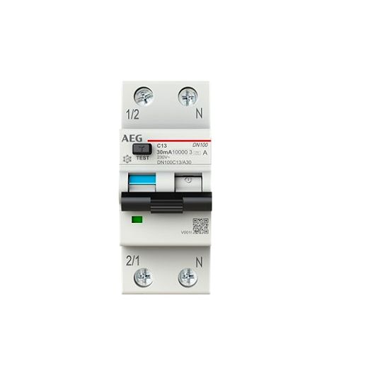 DN100C13/A30 Residual Current Circuit Breaker with Overcurrent Protection 1+NP Type A 30 mA