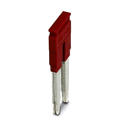 Steckbr�cke 2polig rot, Rasterma�:�10,2mm