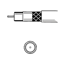 Koaxkabel Mini 0.7/2.9/4.3mm,Spule 100m