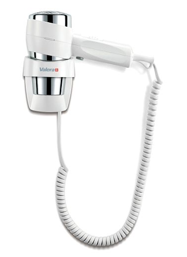 Haarf�n mit Wandhalterung 1200W ein/aus Druckschalter wei�