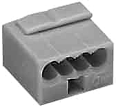 4-Leiter-Micro-Dosenklemme 0,5-0,8mm lichtgrau