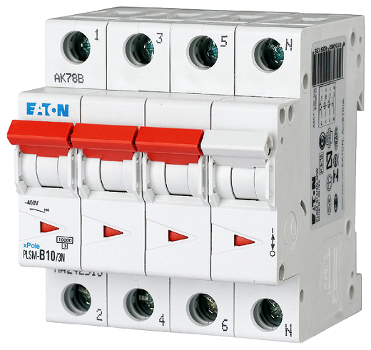 EATON PLSM-C10/3N LS-Schalter 10A/3pol+N/C