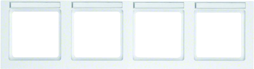 Q.3 Rahmen 4fach waagrecht mitBeschriftungsfeld pw samt