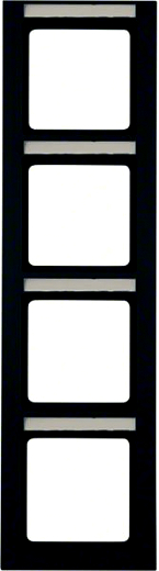 Q.3 Rahmen 4fach senkrecht mitBeschriftungsfeld anth. samt