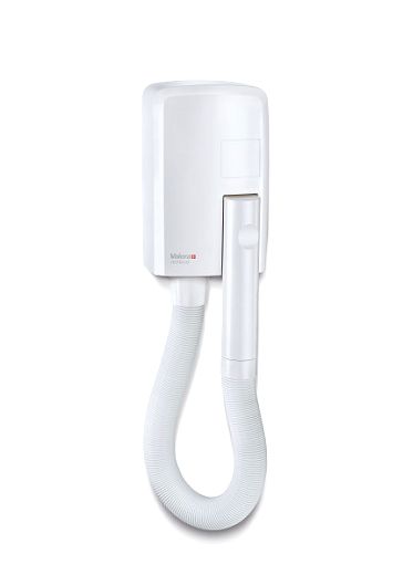 Wandhaartrockner 1200W IP34 Einschalten n.Griff-Abnahme wei�