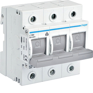 Schalter-Sicherungs-Einheit,D0,3-pol,63A