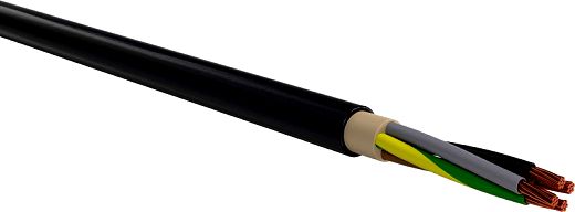 PVC-isolierte Starkstromkabel 0,6/1kV ein- und mehradrig E-YY 4X150 SM SW