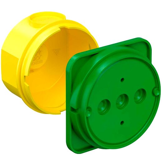 Betonbau Ger�tedose PERILEX, mit 2 Senkkopf-Ger�teschrauben