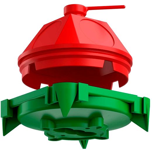 Betonbau Deckendose 45�, mit Putzhaut, Auslass�ffnung � 35mm