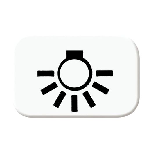 Tastersymbol mit Symbol Lichtalpinwei� - balance�SI / Refle