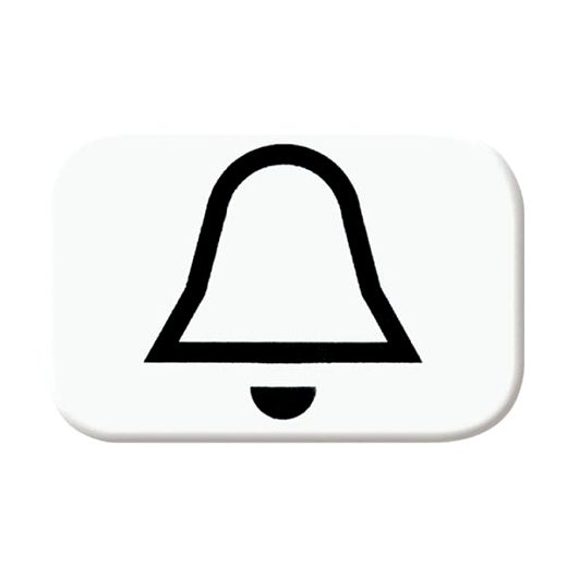 Tastersymbol mit Symbol Klingel alpinwei� - balance�SI / Ref