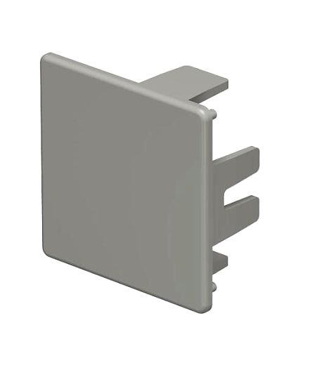 Endst�ck 40x40mm Polyvinylchlorid steingrau RAL 7030