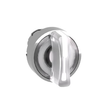 Leuchtwahlschalter Frontelement XB4, Metall, 22mm, wei�, f�r