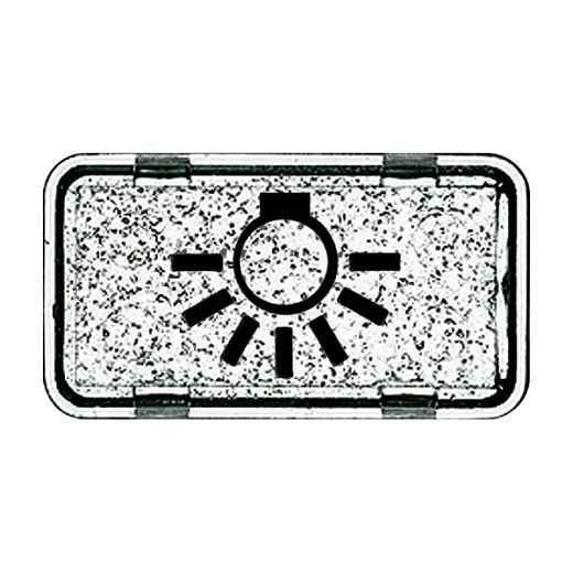 Tastersymbol mit Symbol ''Licht'' transparent klar - Allwett