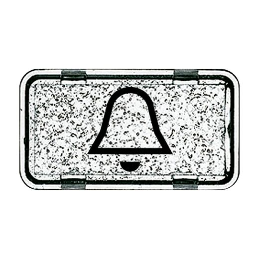 Tastersymbol mit Symbol ''Klingel'' transparent klar - Allwe
