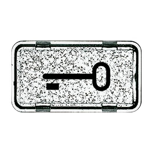 Tastersymbol mit Symbol ''Schl�ssel'' transparent klar - All