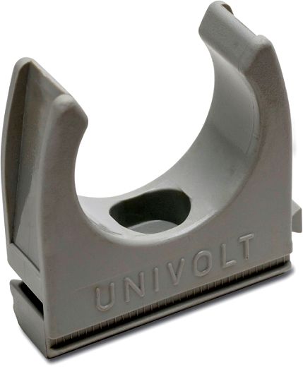 Diezel CL 50 HG PVC-Klemmschelle, � 50 mm, anreihbar, hellgrau Packung