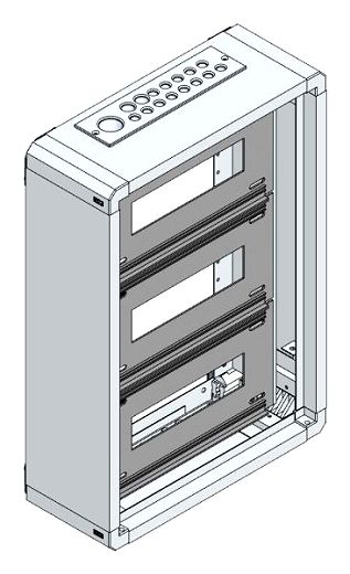 AP-Installations-Flachverteiler, 30TE o.RW, B350xH505xT130mm