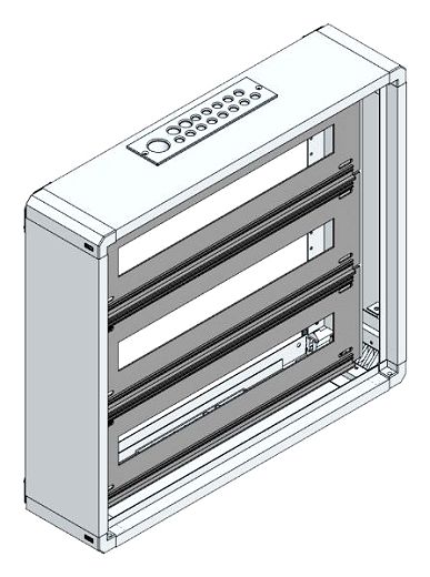 AP-Installations-Flachverteiler, 66TE o.RW, B565xH505xT130mm
