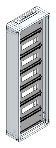 AP-Installations-Flachverteiler, 50TE o.RW, B350xH1055xT130m