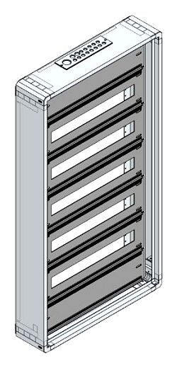 AP-Installations-Flachverteiler, 110TE o.RW, B565xH1055xT130