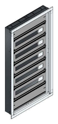 UP-Installations-Flachverteiler Nischenma� B555xH1045xT110mm
