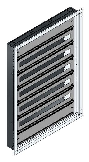 UP-Installations-Flachverteiler Nischenma� B755xH1045xT110mm